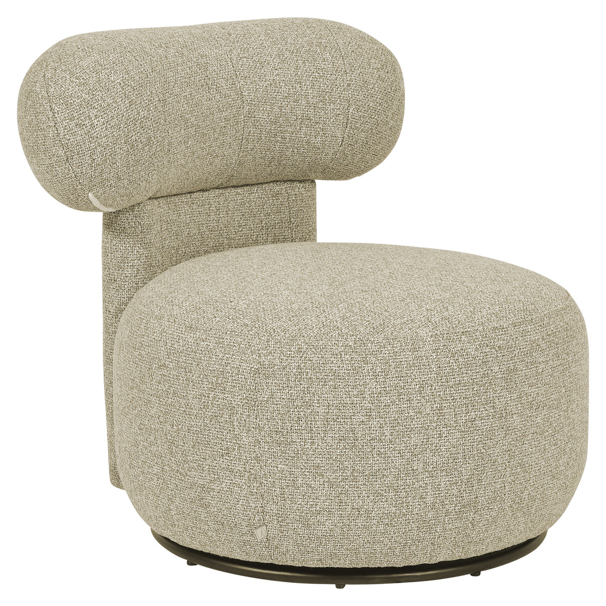 Sessel drehbar Farbe-Sand, Longe-Sessel drehbar, Breite 59 cm