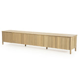 Fernsehschrank Holz furniert, TV Schrank Naturholz, Lowboard Holz, Breite 264 cm
