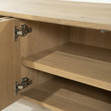 Fernsehschrank Holz furniert, TV Schrank Naturholz, Lowboard Holz, Breite 264 cm