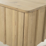 Fernsehschrank Holz furniert, TV Schrank Naturholz, Lowboard Holz, Breite 264 cm