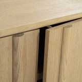 Fernsehschrank Holz furniert, TV Schrank Naturholz, Lowboard Holz, Breite 264 cm