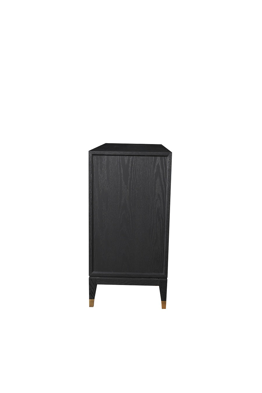 Kommode schwarz, Anrichte schwarz, Sideboard Gold schwarz, Breite 100 cm