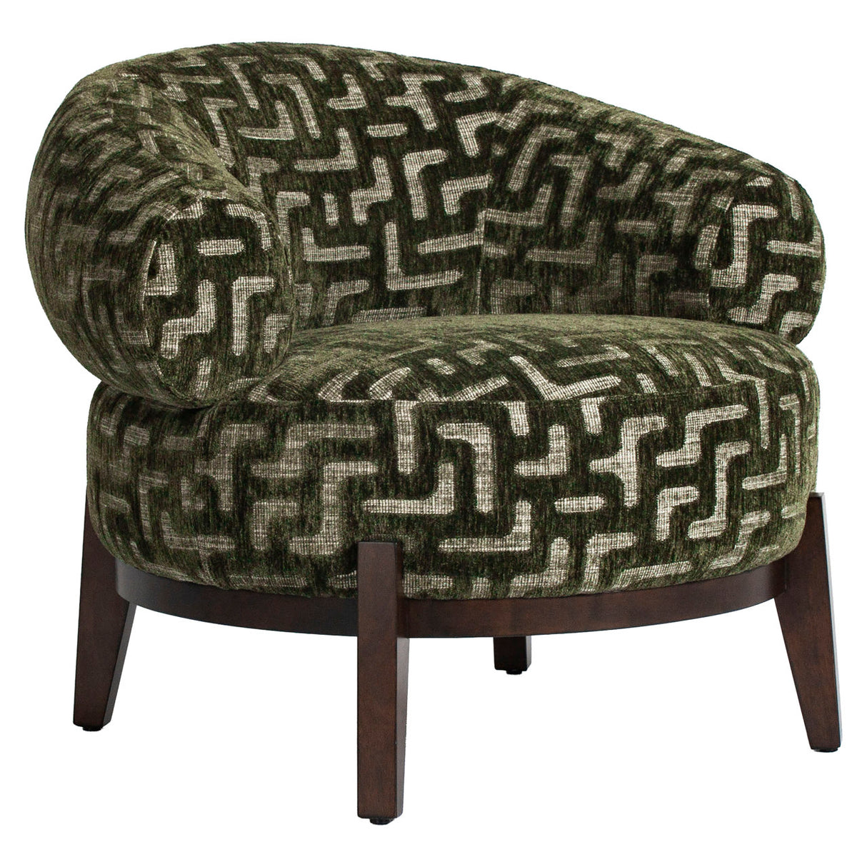 Sessel grün-braun, Longe-Sessel grün, Breite 87 cm