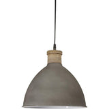 Hängelampe Zement Grau, Pendelleuchte Zement Grau, Durchmesser 32 cm