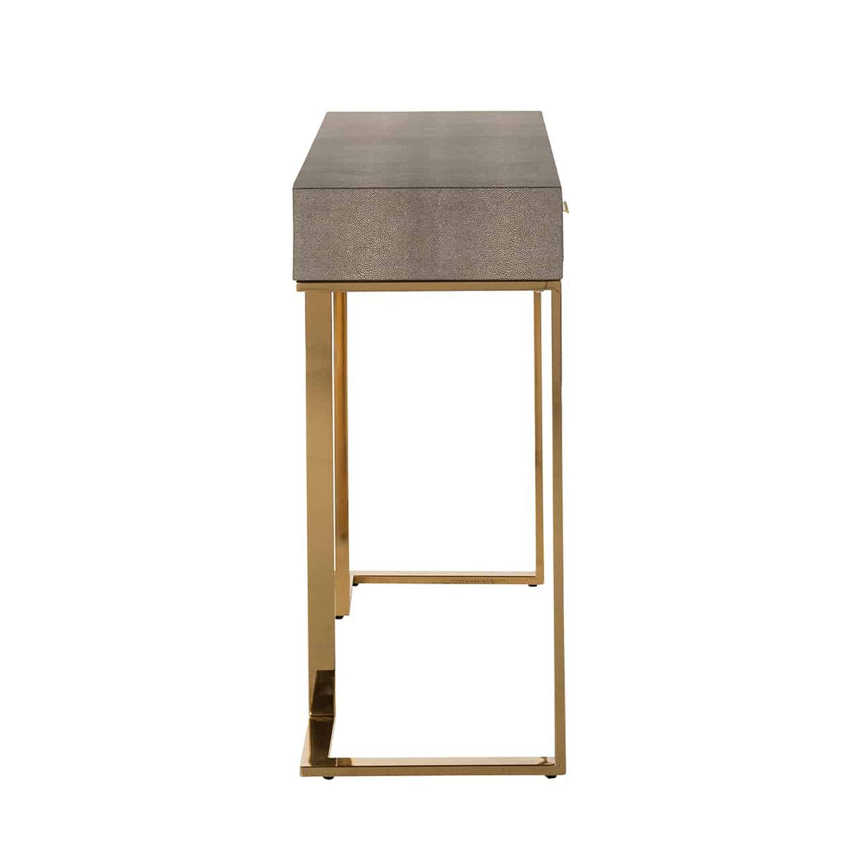 Konsole Gold,  Wandtisch mit Schubladen, Konsole 2 Schubladen Gold, Breite 110 cm