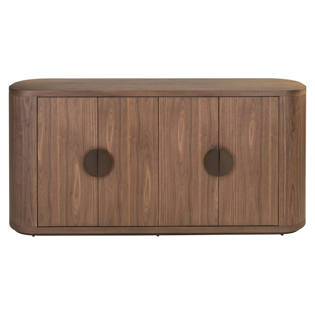 Sideboard braun Walnuss furniert, Anrichte braun, Breite 180 cm