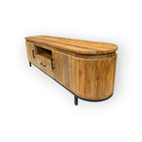 TV Schrank Holz, Fernseheschrank Holz, Breite 220 cm