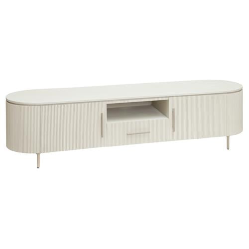 Fernseheschrank beige-weiß, TV Schrank beige-weiß,  Breite 185 cm