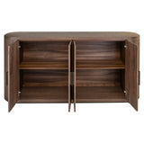 Sideboard braun Walnuss furniert, Anrichte braun, Breite 180 cm