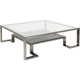 Couchtisch grau Glas-Metall, Glastisch grau, Breite 120 cm
