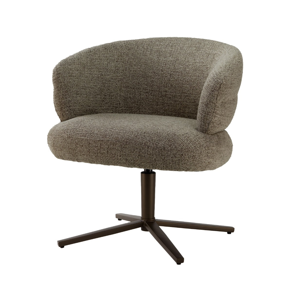 Stuhl drehbar Farbe grau, Esszimmerstuhl grau drehbar, Breite 69 cm
