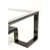 Couchtisch grau Glas-Metall, Glastisch grau, Breite 120 cm