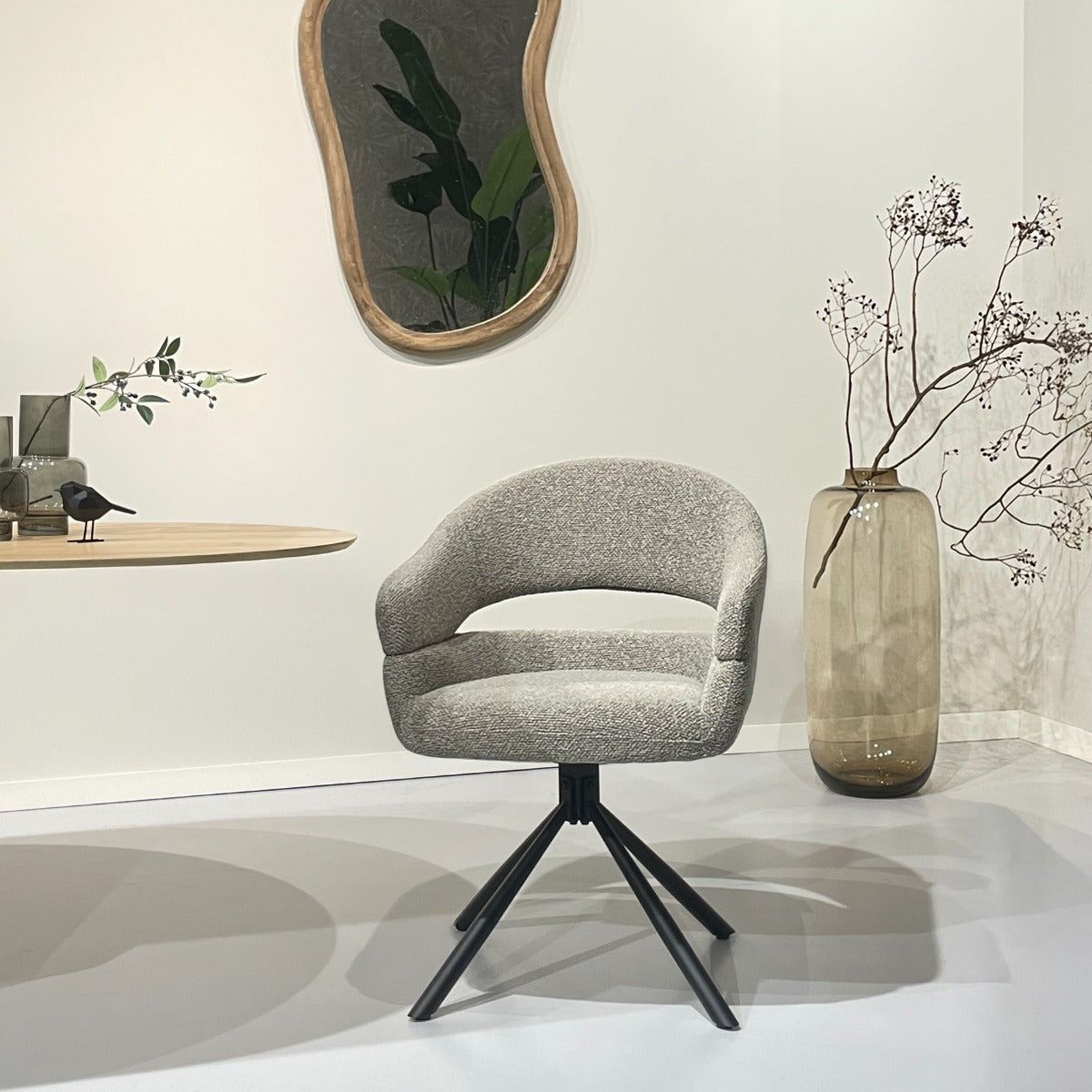 Stuhl taupe drehbar, Esszimmerstuhl drehbar taupe