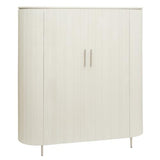 Wohnzimmerschrank beige-weiß, Schrank beige-weiß,  Breite 135 cm