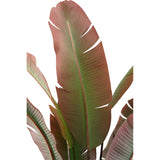 Kunstpflanze Strelitzia grün-rot,  Kunstpflanze rot-grün, große Kunstpflanze grün, Höhe 180 cm