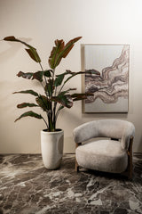 Kunstpflanze Strelitzia grün-rot,  Kunstpflanze rot-grün, große Kunstpflanze grün, Höhe 180 cm