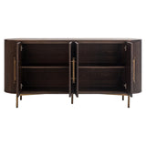 Sideboard braun Eiche, Anrichte braun, Breite 180 cm