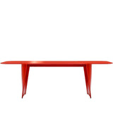 Design  Esstisch Farbe rot, Tisch rot, roter Konferenztisch, Länge 240-360 cm