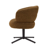 Stuhl drehbar Farbe braun, Esszimmerstuhl braun drehbar, Stuhl Federkern,  Breite 69 cm
