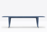 Design  Esstisch Farbe blau, Tisch blau, Konferenztisch blau Länge 240-360 cm