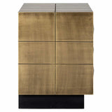 Nachtisch Gold, Beistelltisch Gold, Breite 50 cm