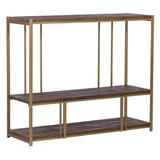 Regal braun-Bronze, Bücherregal braun,  Breite 120 cm