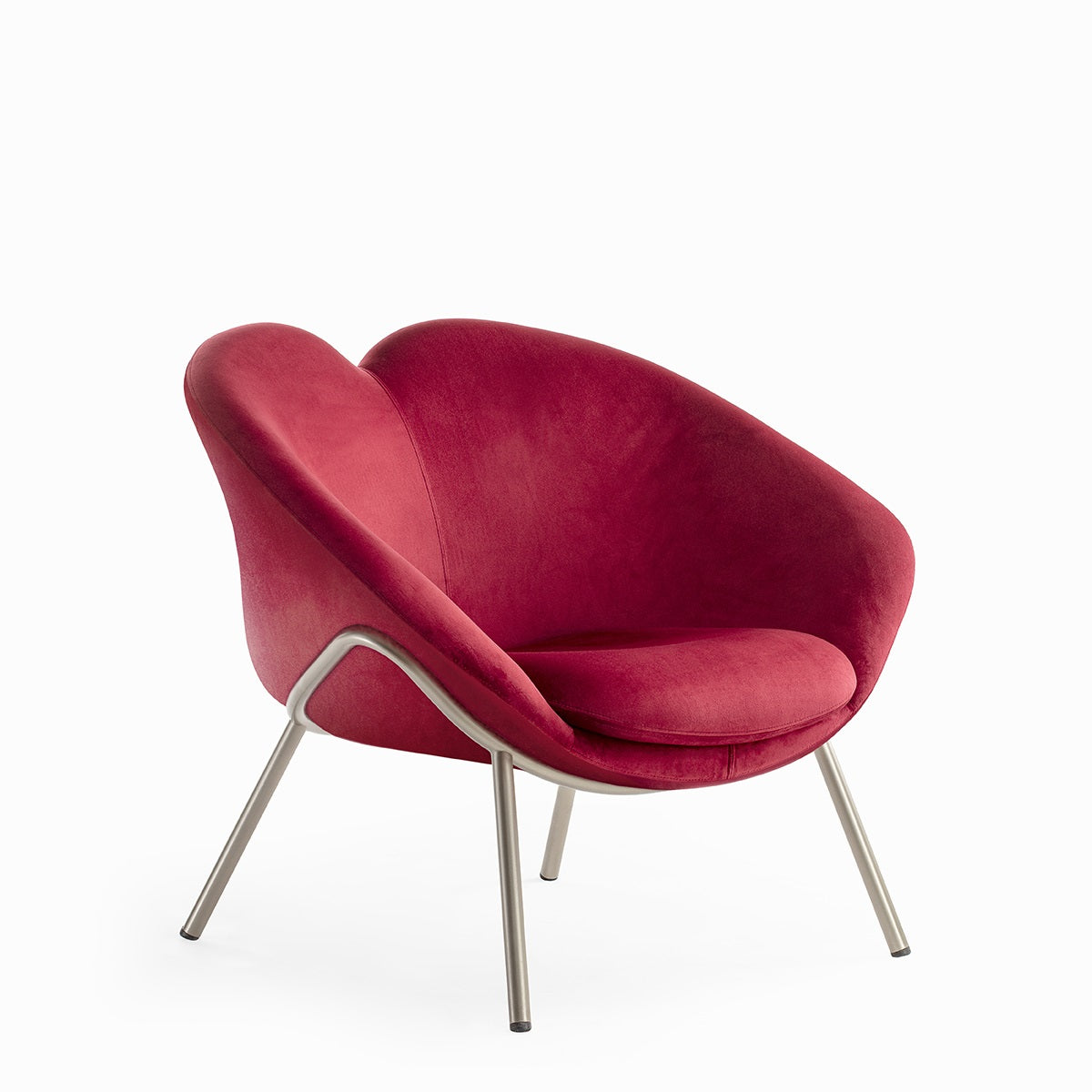 Sessel rot-grau modern