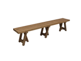 Sitzbank Teakholz, Bank Holz Teak, Massivholz Sitzbank, Breite 300 cm