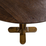 Bistrotisch Bronze-braun, Tisch Holz braun,&nbsp; Durchmesser 75 cm