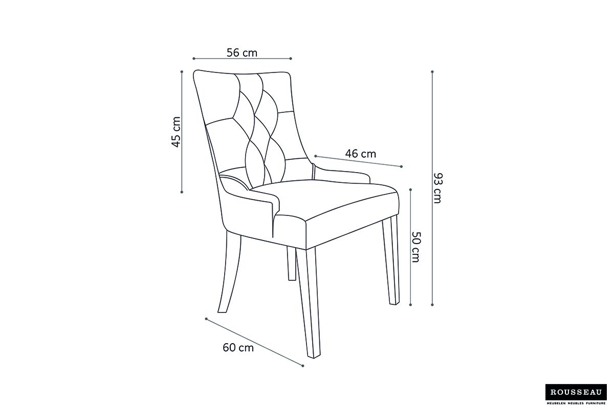 Stuhl taupe, Esszimmerstuhl taupe, Stuhl gepolstert taupe