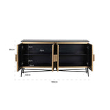 Sideboard Gold Antik,  Anrichte Gold, Breite 160 cm