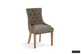 Stuhl taupe, Esszimmerstuhl taupe, Stuhl gepolstert taupe
