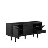 Sideboard schwarz, Anrichte schwarz, Kommode schwarz, Breite 170 cm