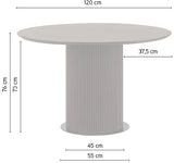 Esstisch schwarz rund,  Tisch rund  schwarz Massivholz, runder Tisch Tischplatte Massivholz,  Durchmesser 120 cm