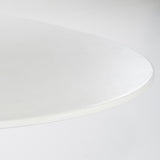 Esstisch weiß oval, ovaler Esstisch weiß, Tisch weiß. Länge 200 cm