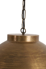Pendelleuchte Bronze, Hängelampe Antik-Gold, Durchmesser 60 cm