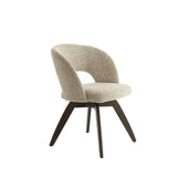 Stuhl drehbar braun gepolstert, Stuhl Holz-braun