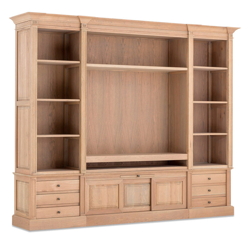 TV Schrank Eiche, Fernsehschrank Eiche Landhaus, Breite 266 cm