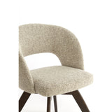 Stuhl drehbar braun gepolstert, Stuhl Holz-braun