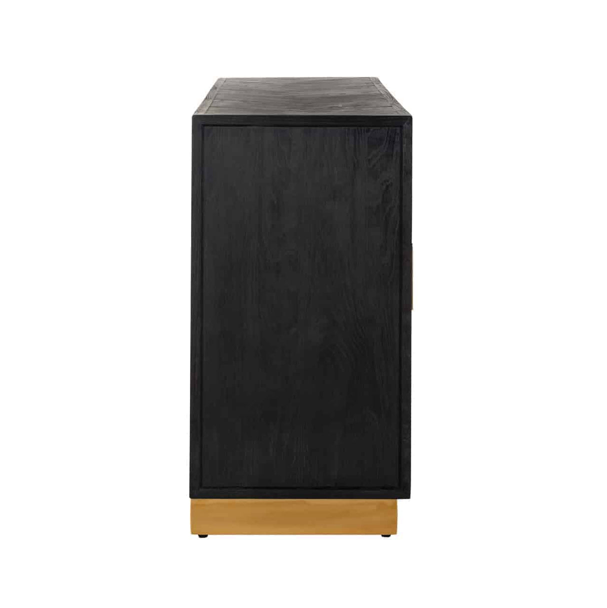 Sideboard Eiche furniert,  Anrichte schwarz,  Breite 160 cm