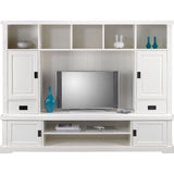 TV Schrank weiß, Fernsehschrank weiß Landhaus, Breite 212 cm