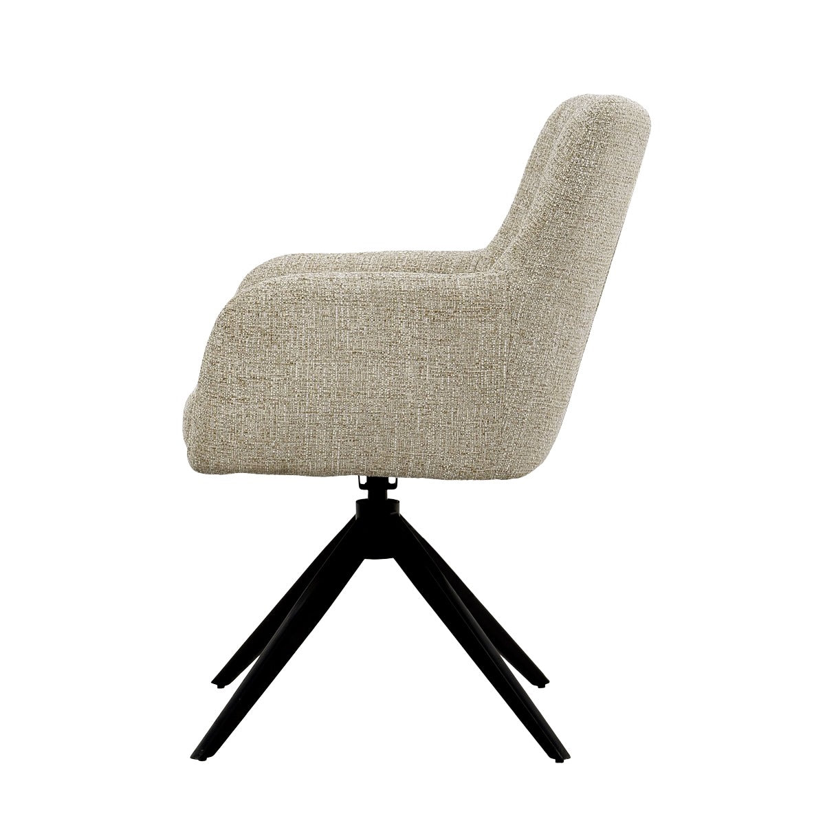 Stuhl drehbar Farbe Sand, Esszimmerstuhl drehbar, Breite 62 cm