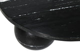 Couchtisch Marmor rund, Marmortisch rund schwarz, runder Couchtisch schwarz Marmor, Durchmesser 99 cm