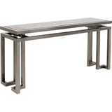Konsole grau Glas-Metall, Glaskonsole grau, Breite 160 cm