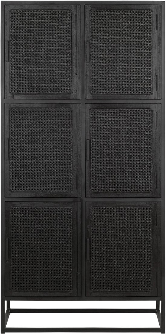 Schrank schwarz, Bücherschrank schwarz, Aktenschrank schwarz, Breite 80 cm