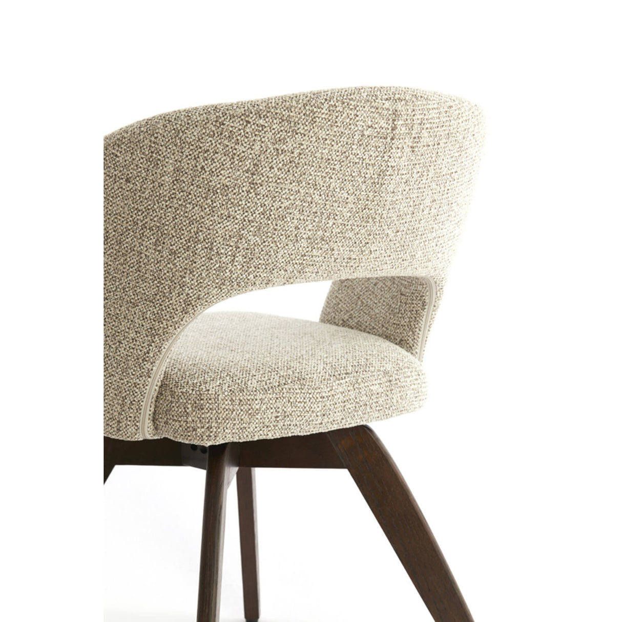 Stuhl drehbar braun gepolstert, Stuhl Holz-braun