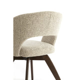 Stuhl drehbar braun gepolstert, Stuhl Holz-braun