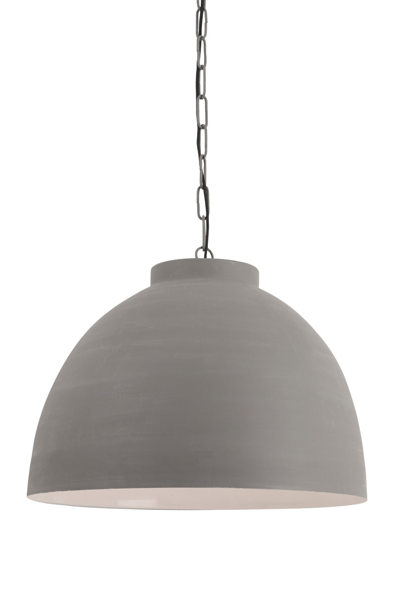 Pendelleuchte grau, Hängelampe grau, Durchmesser 60 cm