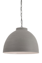 Pendelleuchte grau, Hängelampe grau, Durchmesser 60 cm