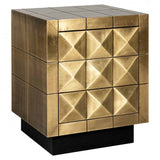 Nachtisch Gold, Beistelltisch Gold, Breite 50 cm